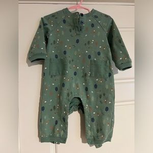 $15 ADD ON Zara‎ romper Peek Print Romper Size 6-12M Trees Woodland H&M
